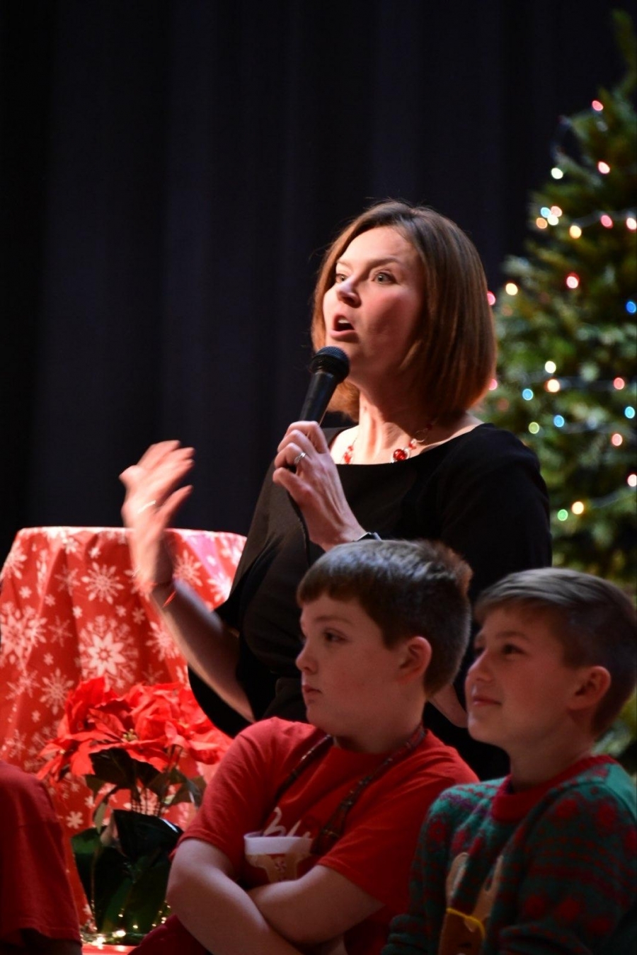 Theresa McKnight at holiday concert